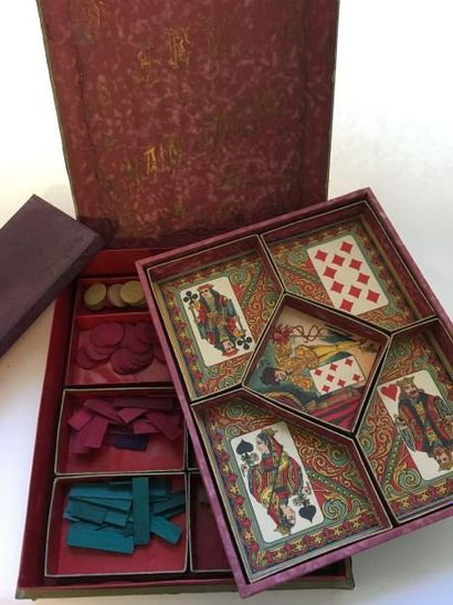 Jeu de Nain Jaune en cartonnage avec compartiments...