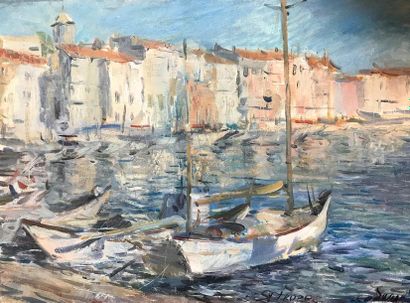 ECOLE FRANCAISE DU XXème siècle
SAINT TROPEZ,...