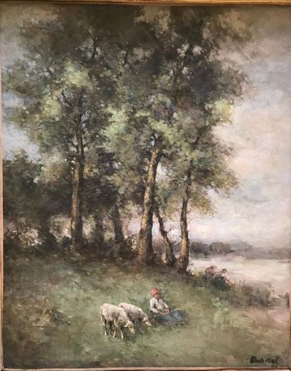 Henri BONHOTAL (XXème siècle)
BERGÈRE ET...