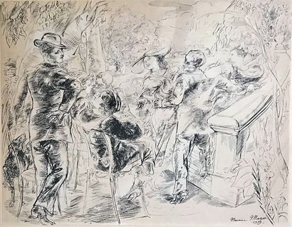 Maurice MAZO (1901-1989)
SCENE GALANTE DANS...