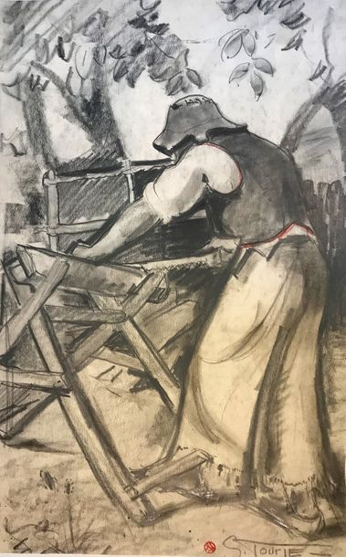 Suzanne TOURTE (1904-1979)
LE BUCHERON, 47...