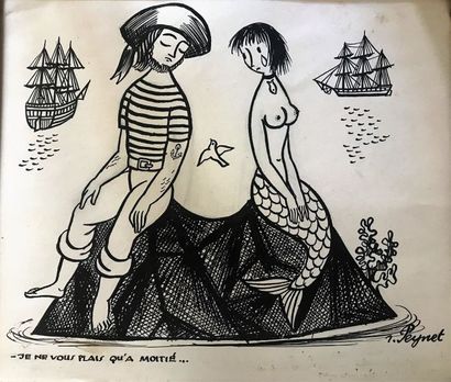 Raymond PEYNET (1909-1999)
JE NE VOUS PLAIS...