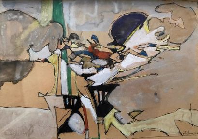 Jean EDELMANN (1916-2008)
MUSIQUE DE CHAMBRE.
Encre...