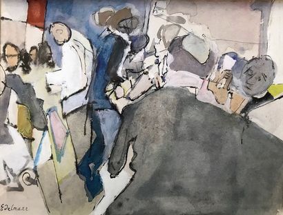 Jean EDELMANN (1916-2008)
ORCHESTRE.
Encre,...