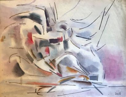 Reynold ARNOULD (1919-1980)
COMPOSITION ABSTRAITE.
Aquarelle,...