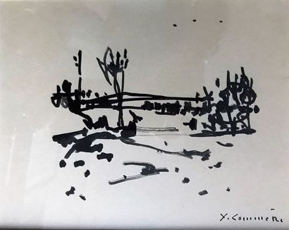 Yves-Jean COMMERE (1920-1986)
PAYSAGE.
Encre...