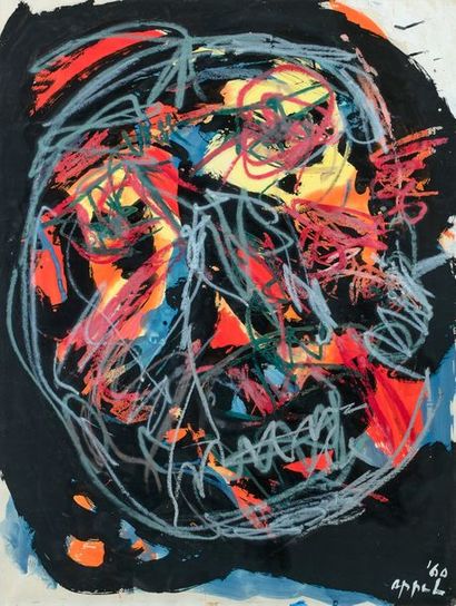 Karel Appel (1921-2006)
COMPOSITION.
Gouache...
