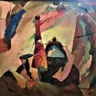 Robert G. SCHMIDT (né en 1923)
LA TABLE NOIRE.
Huile...