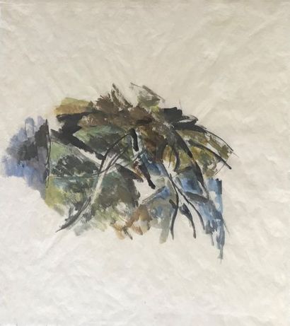 Miklos BOKOR (né en 1927)
COMPOSITION.
Gouache...
