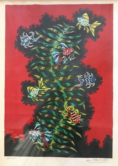 JEAN PICART LEDOUX (1902-1982)
POISSON VOILE.
Lithographie...