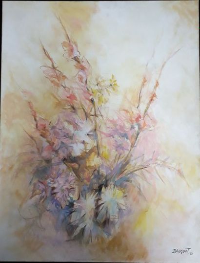 Jean-Claude DAUGUET (1939-2002)
VASE DE FLEURS.
Huile...