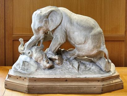 Hippolyte HEIZLER (1828-1871)
BOEUF AUROCH...