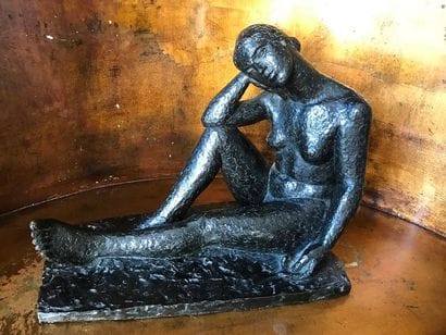 École moderne du XXème siècle
BAIGNEUSE ASSISE...