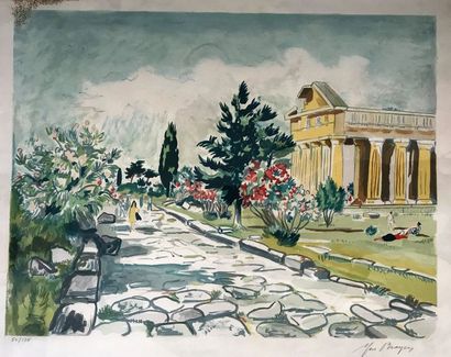 Yves BRAYER (1907-1990)
LE TEMPLE DE NEPTUNE...