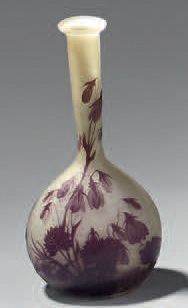 Émile GALLÉ (1846-1904)
Vase à haut col et...