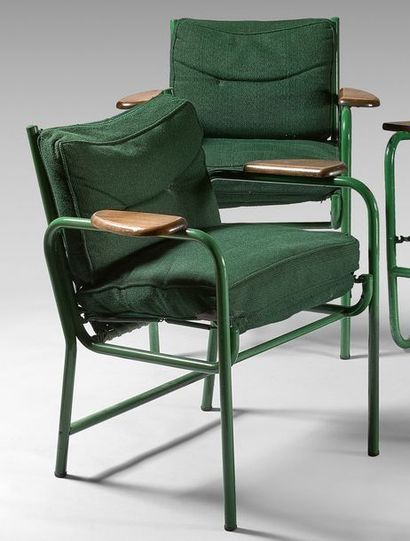 Pierre GUARICHE (1926-1995)
Paire de fauteuils...