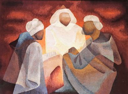 Louis TOFFOLI (1907-1999)
LE CONCILIABULE.
Tapisserie,...