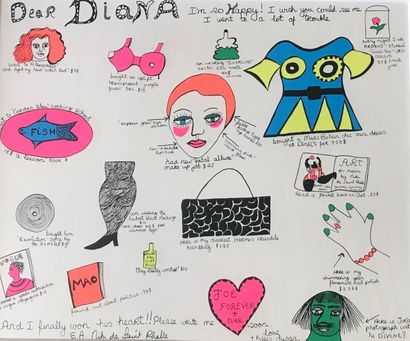 Niki de SAINT-PHALLE (1930-2002)
DEAR DIANA...
Lithographie...