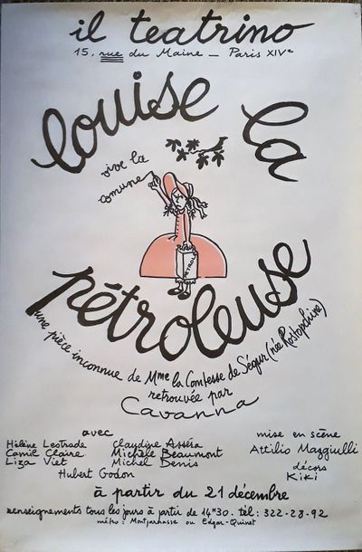 Ensemble d'affiches:
- une affiche sur Cavanna,...