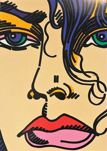 Gudmundur ERRO (né en 1932)
VISAGE DE FEMME,...