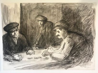 Maximilien Luce (1858-1941)
TROIS HOMMES...