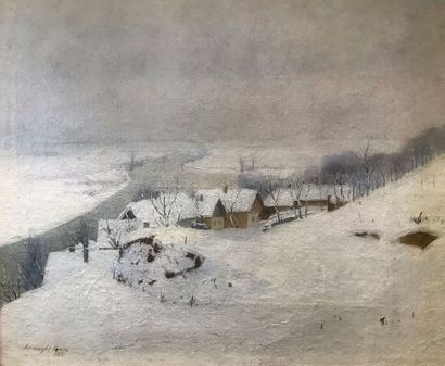 Vincze BAZANGI (1881-1960)
VILLAGE SOUS LA...