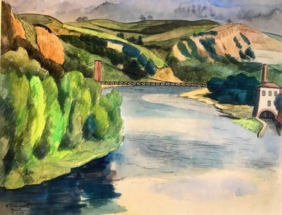 Georges Lucien GUYOT (1885-1973)
CARBONNE.
Aquarelle...