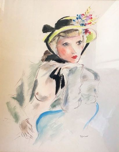 André DIGNIMONT (1891-1965)
MODÈLE AU BUSTE...