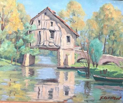 Joseph CONSTANT (1892-1969)
MAISON AU-DESSUS...