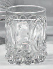Gobelet en cristal à décor de navettes en...