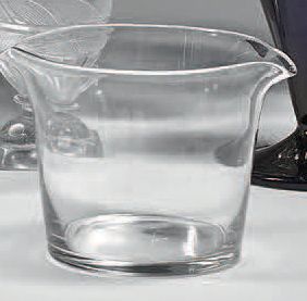 Rafraîchissoir à verres, en cristal blanc...