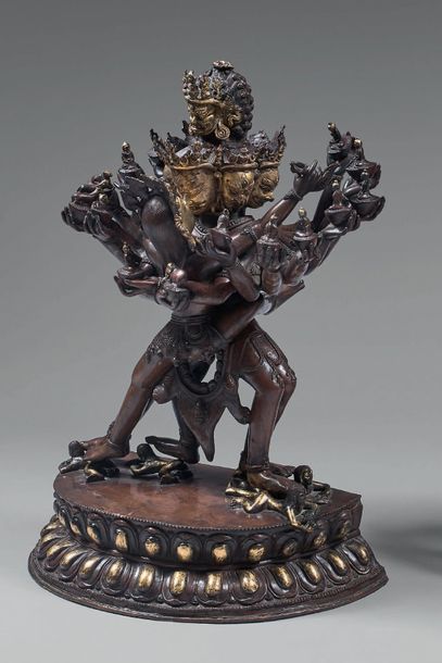 TIBET - VERS 1900

Statuette de divinité...