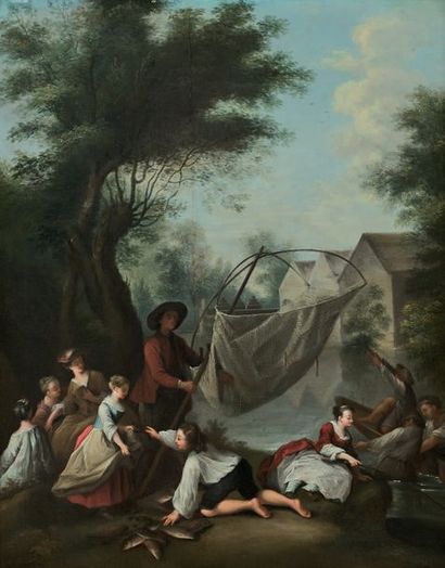 Ecole Française du XVIIIème siècle

LA PÊCHE,...