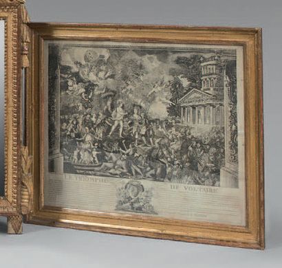 D'après A. DUPLESSIS

LE TRIOMPHE DE VOLTAIRE.
Eau-forte...
