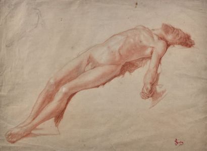 Jean SCOHY (1824-1897)

CHRIST MORT, 1866.
Sanguine,...