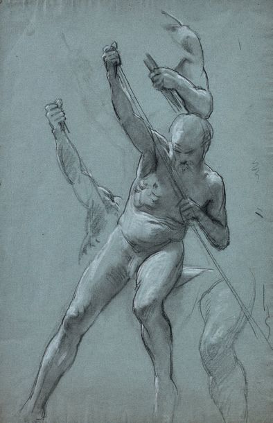 Jean SCOHY (1824-1897)

LE PASSEUR.
Crayon...