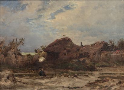 Jules LAURENS (1825-1901)

PAYSAN DEVANT...