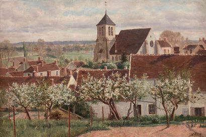 A. SCHULZ

VUE DE MONTIGNY SUR LOING, Mai...