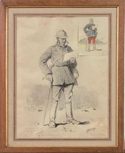Lucien JONAS (1910-1979)
POILU APPUYÉ SUR...