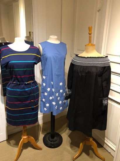 Ensemble de robes. MAJE. Robe en voile de...