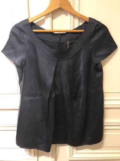 Lot. LECOANET HEMAN. Robe en faille de soie...