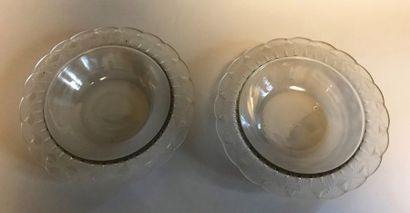 René LALIQUE (1860-1945) :

Paire de coupes...