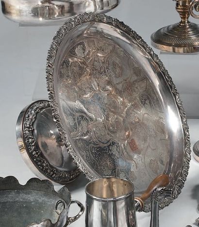 Grande coupe de présentation sur piédouche,...