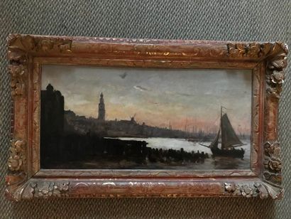 Ecole FRANCAISE DU XIXème siècle : 

LE PORT...
