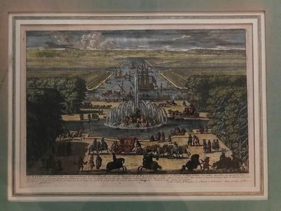 LE BASSIN D'APOLLON A VERSAILLES.

Vue d'optique.

A...