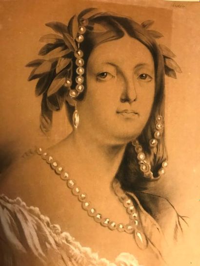 Lot de dessins, académies, portraits et copies...