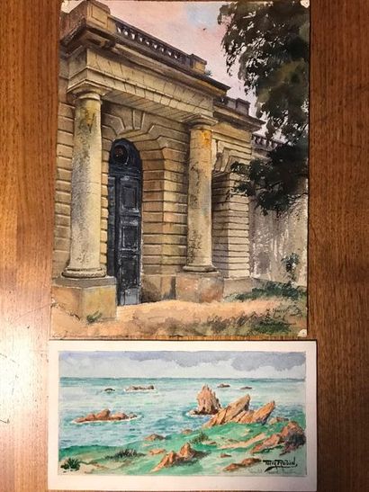 Lot de dessins des XIXème et XXème siècles,...