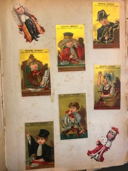 Album de chromolithographies, grand in-folio,...