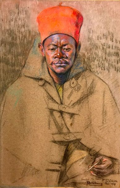 Robert Adrien DELETANG (1874-1951) 

TIRAILLEUR...