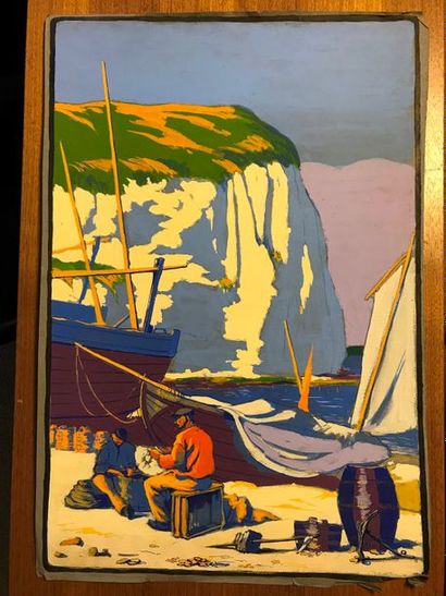 Léon RENI-MEL (1893-1984) : BRETON MARCHANT....